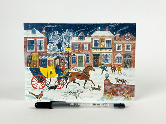 Angel Inn Mini Advent Card by Emily Sutton | Art Angels