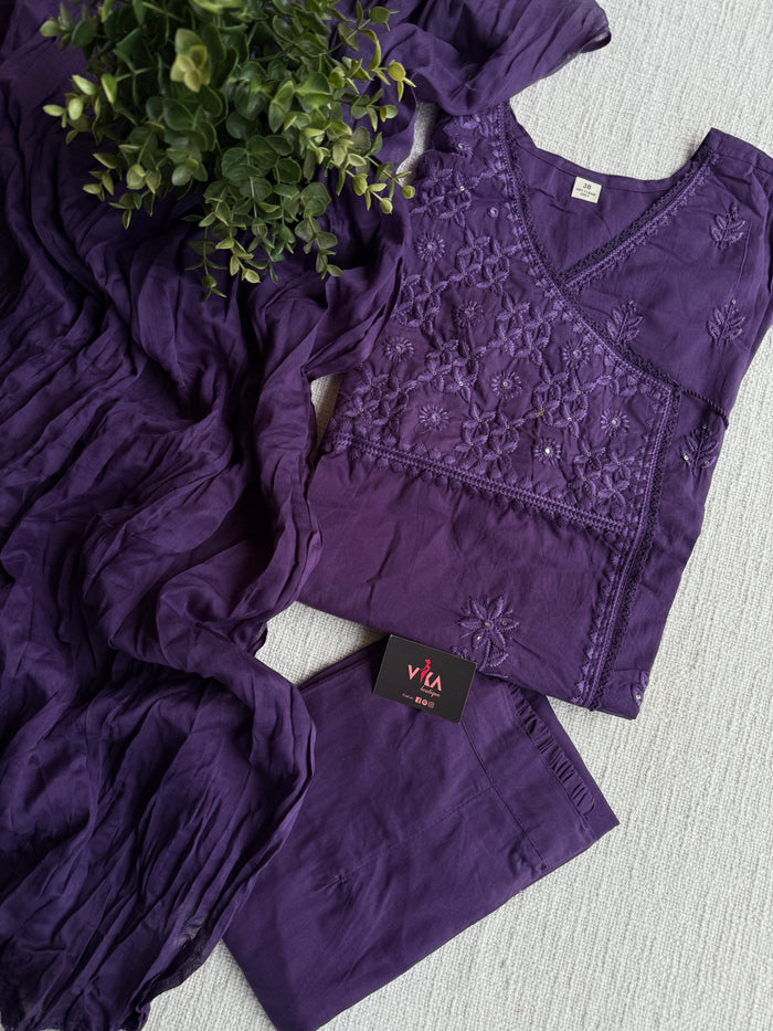 Angrakha pure cotton Ready suit set