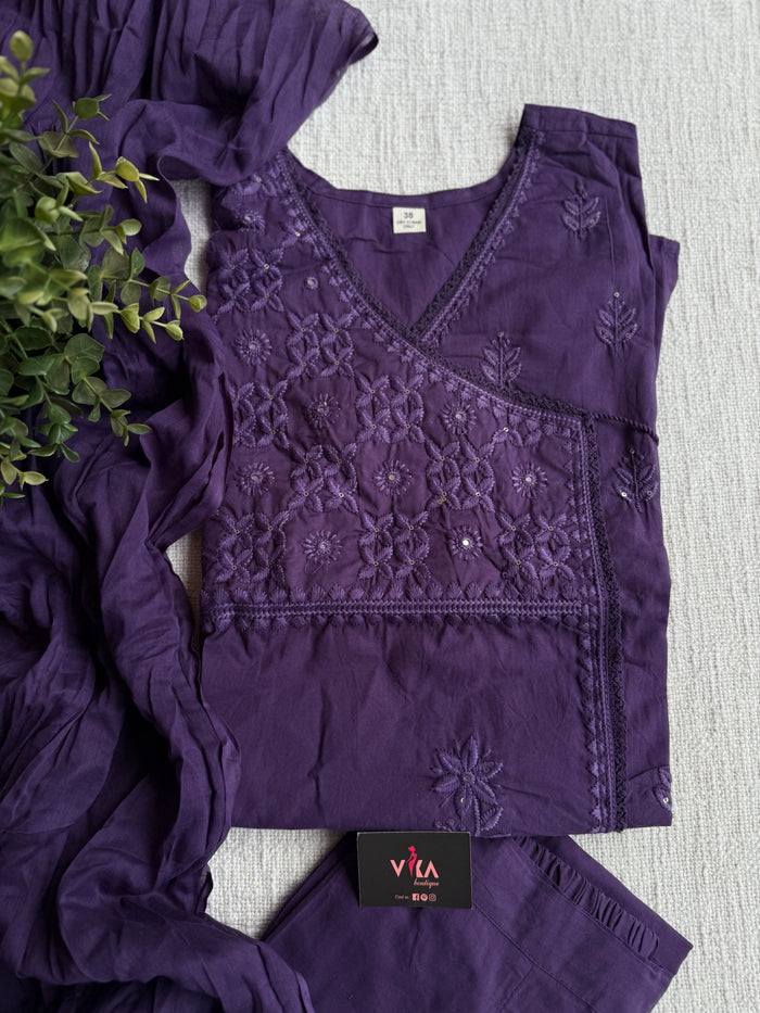 Angrakha pure cotton Ready suit set