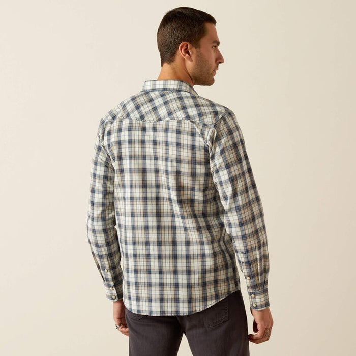 Ariat Mens Hampton Retro Fit Western Shirts - Navy