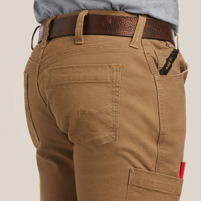 Ariat Mens Rebar M7 Slim DuraStretch Made Tough Straight Trousers - Field Khaki