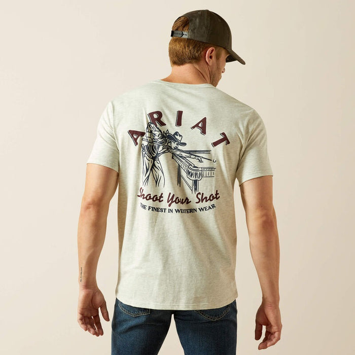 Ariat Straight Shooter T-Shirts - Oatmeal Heather