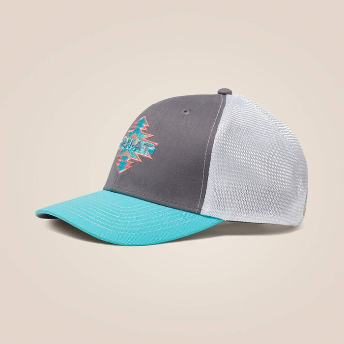 Ariat Womens Aztec Logo Trucker Cap - Grey