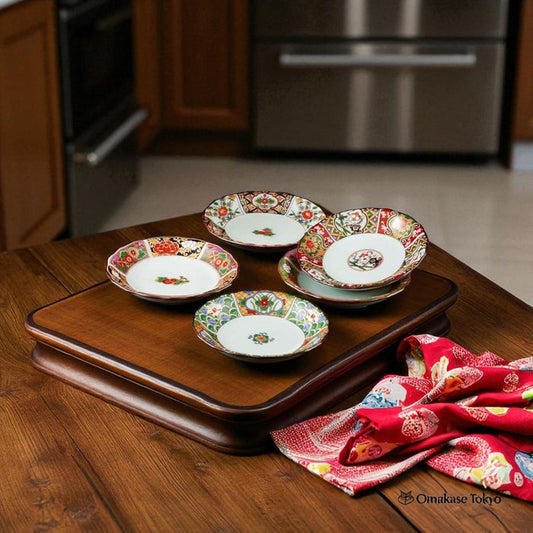 Aritayaki CtoC JAPAN Koimari Ehari 5 Small Plate Set