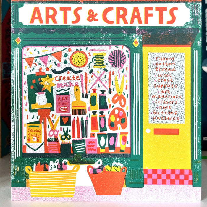 Art Shop Die Cut Card | The Printed Peanut Homeware & Stationery