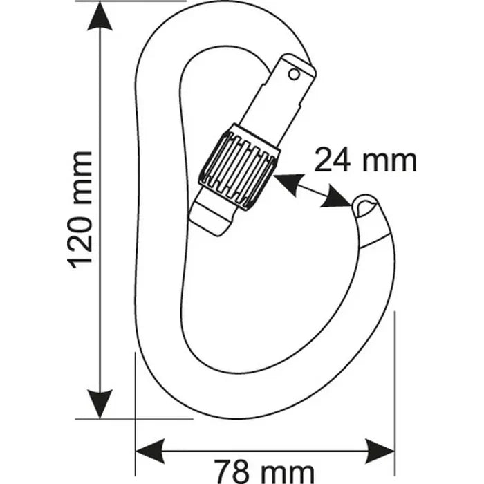 CAMP Atom Lock - טבעת נעילה עם שער בורג וטכנולוגיית SphereLock