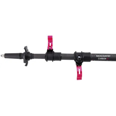 מקלות הליכה נשים Backcountry Carbon - לולאות יד ימין ושמאל לנוחות