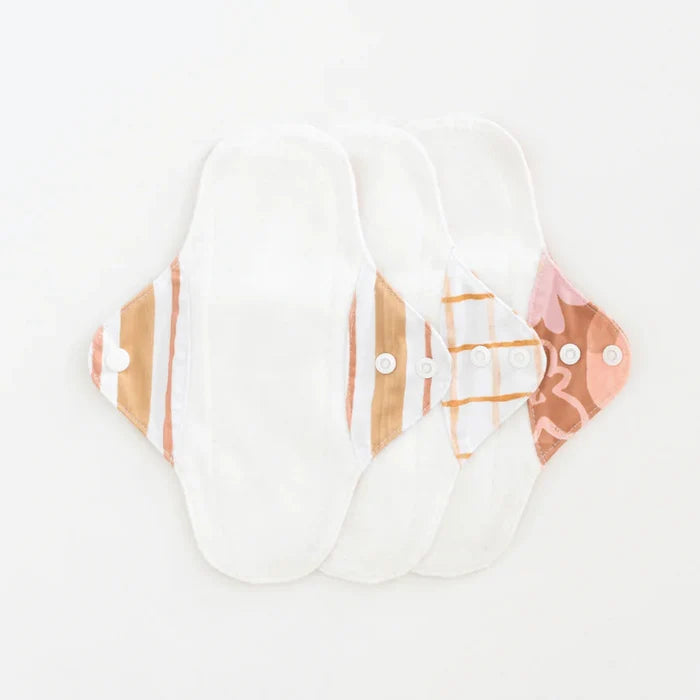 Go-For-Zero-Australia-Bare-And-Boho-Australia-Reusable-Cloth-Pads-Posy-Light-3-Pack-Inside