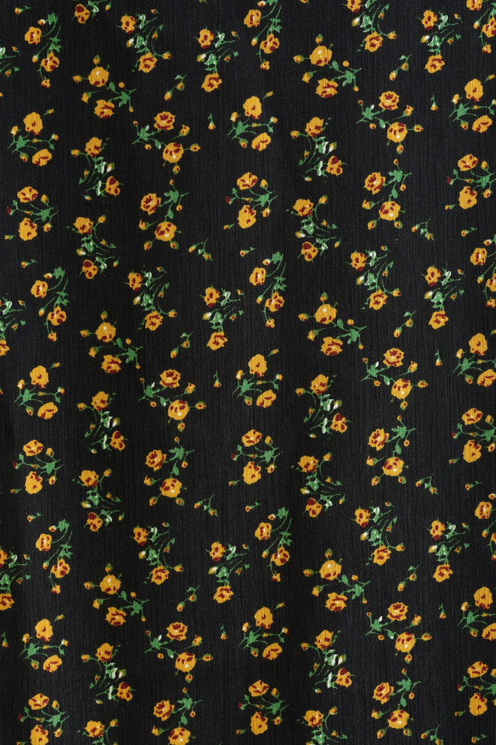 Barney Floral 13 Printed Midi Skirt - Bascora
