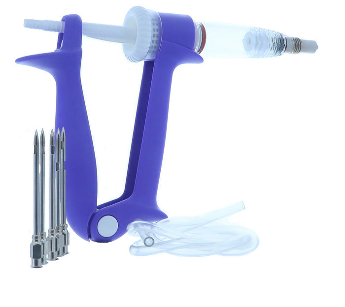 BBQ Gourmet Meat Injector Gun (Variable Dose & Tube-Fed)