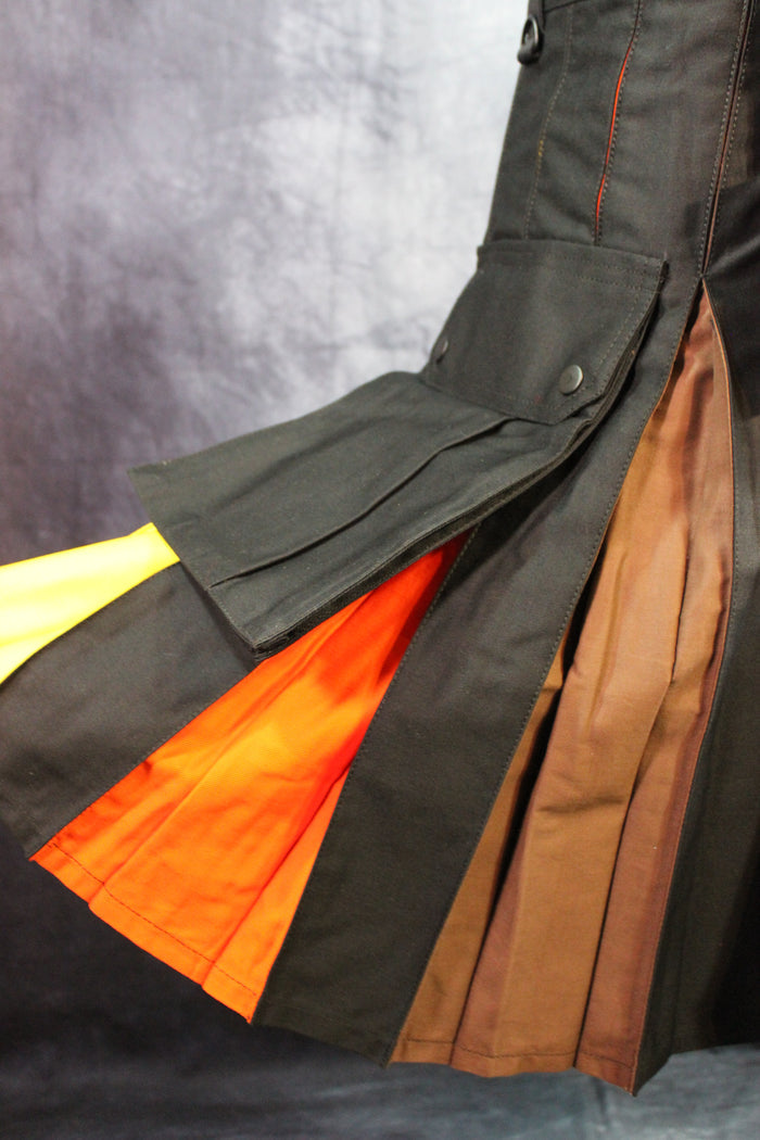 Bear Flag Pleats Utility Kilt by Kilted Bros