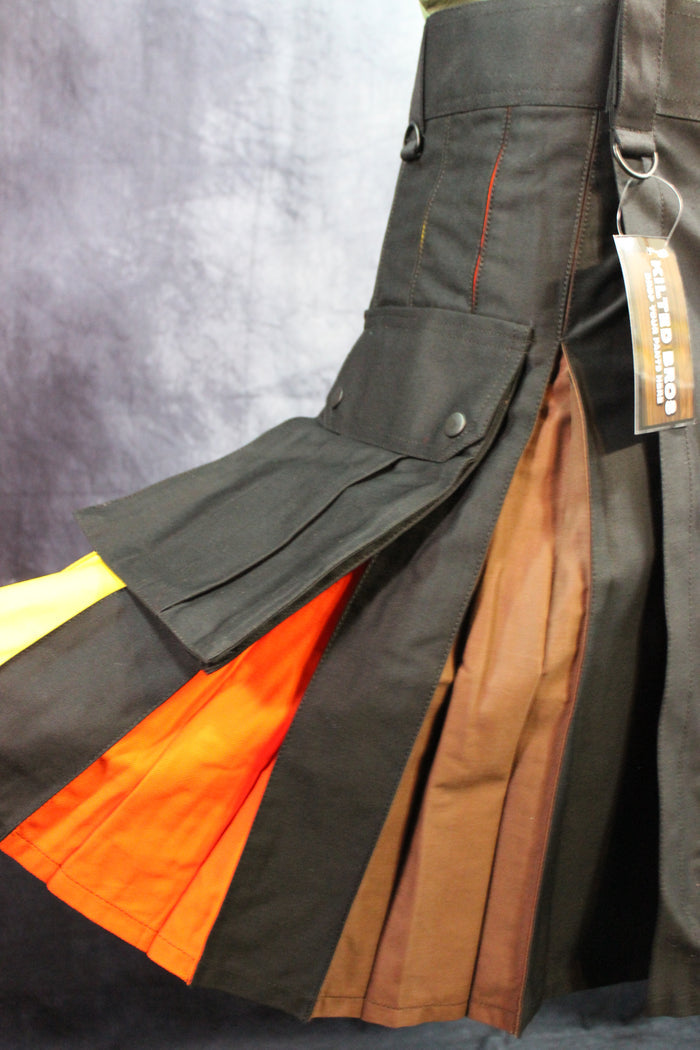 Bear Flag Pleats Utility Kilt by Kilted Bros