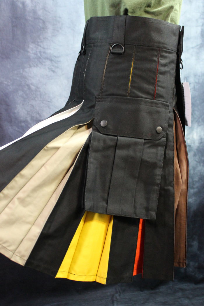Bear Flag Pleats Utility Kilt by Kilted Bros
