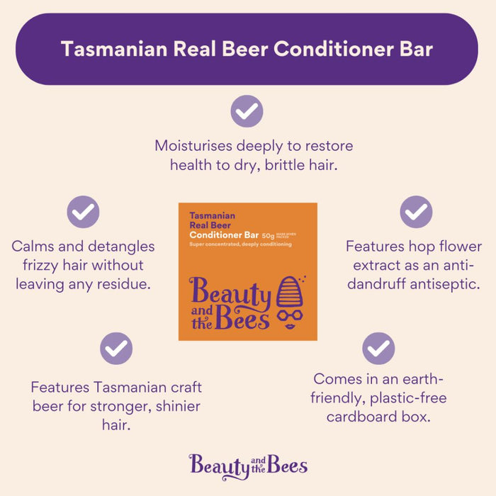 Go-For-Zero-Australia-Beauty-And-The-Bees-Tasmanian-Real-Beer-Conditioner-Bar-Information