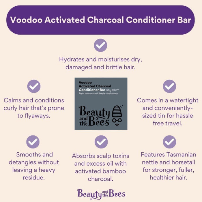 Go-For-Zero-Australia-Beauty-And-The-Bees-Voodoo-Bamboo-Charcoal-Conditioner-Bar-Information