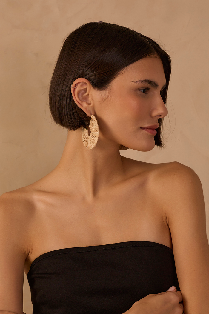 Beige Oasis Straw Earrings_1