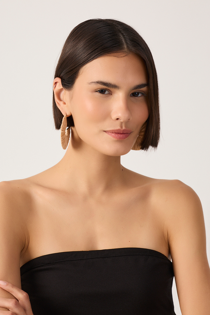 Beige Oasis Straw Earrings_2