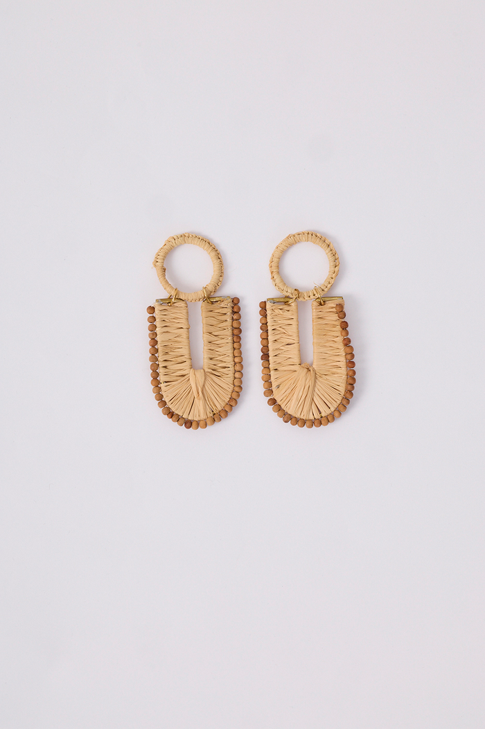 Beige Summery Straw Earrings_5