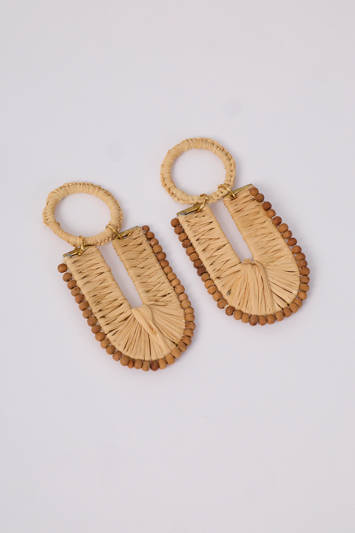 Beige Summery Straw Earrings_6