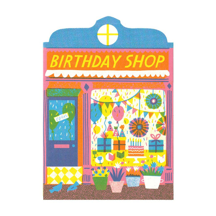 Birthday Shop Die Cut Card | The Printed Peanut Homeware & Stationery