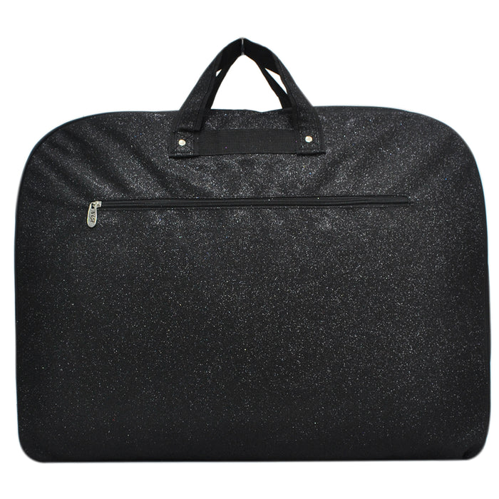 black glitter garment bag, NGIL garment bag, dance garment bag, cheer garment bag, travel garment bag, competition garment bag, dancewear storage bag, wrinkle-free travel bag, glitter travel bag, dancer travel bag, cheerleader travel bag, monogram garment bag, foldable garment bag, lightweight dance bag, dance competition bag, glitter cheer bag, garment bag with hook, glitter clothing bag, sparkly garment bag, stylish travel bag, costume storage bag, dance outfit bag, cheer uniform bag