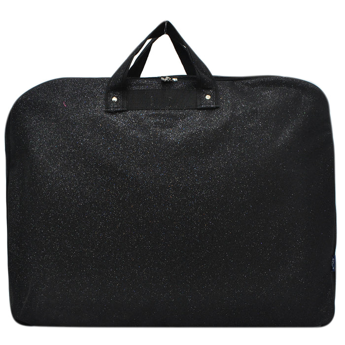 black glitter garment bag, NGIL garment bag, dance garment bag, cheer garment bag, travel garment bag, competition garment bag, dancewear storage bag, wrinkle-free travel bag, glitter travel bag, dancer travel bag, cheerleader travel bag, monogram garment bag, foldable garment bag, lightweight dance bag, dance competition bag, glitter cheer bag, garment bag with hook, glitter clothing bag, sparkly garment bag, stylish travel bag, costume storage bag, dance outfit bag, cheer uniform bag