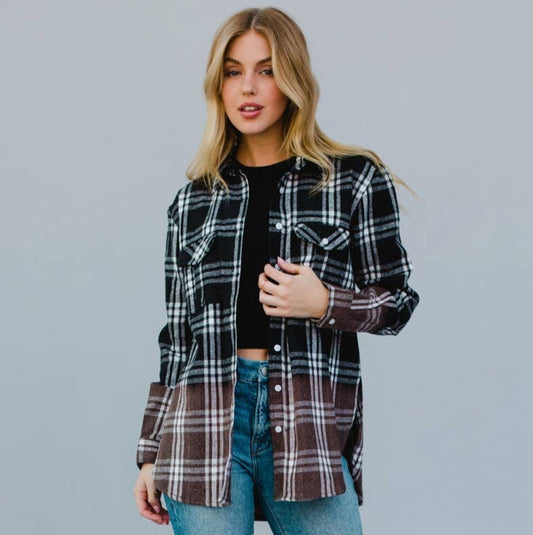 Black & White Plaid Flannel