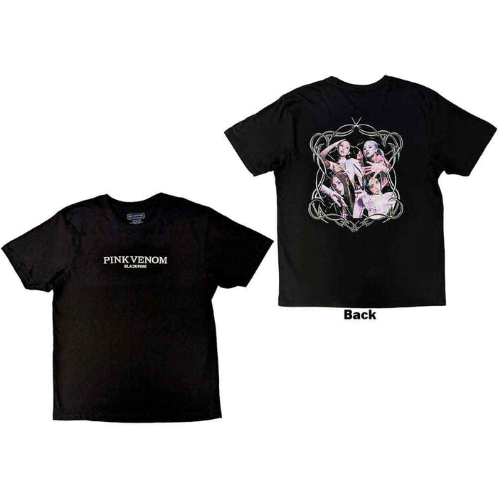 BLACKPINK - PINK VENOM - T-Shirt Black (Back Print & Embellished)