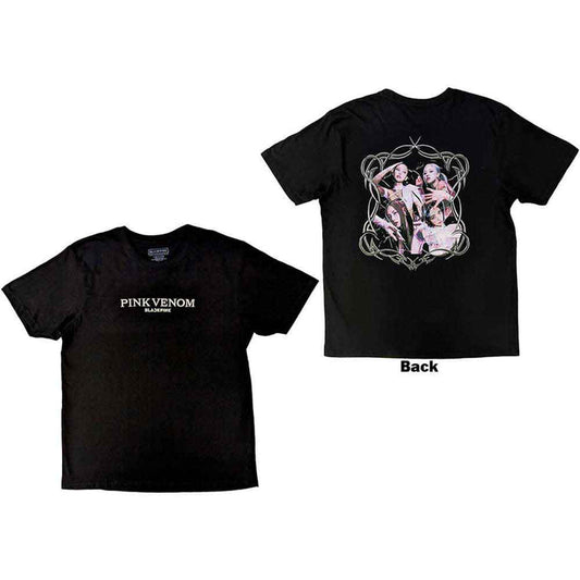 BLACKPINK - PINK VENOM - T-Shirt Black (Back Print & Embellished)