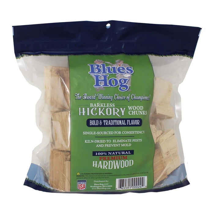 Blues Hog BBQ Wood Chunks - Barkless Hickory - 4.9l(300 cu in)