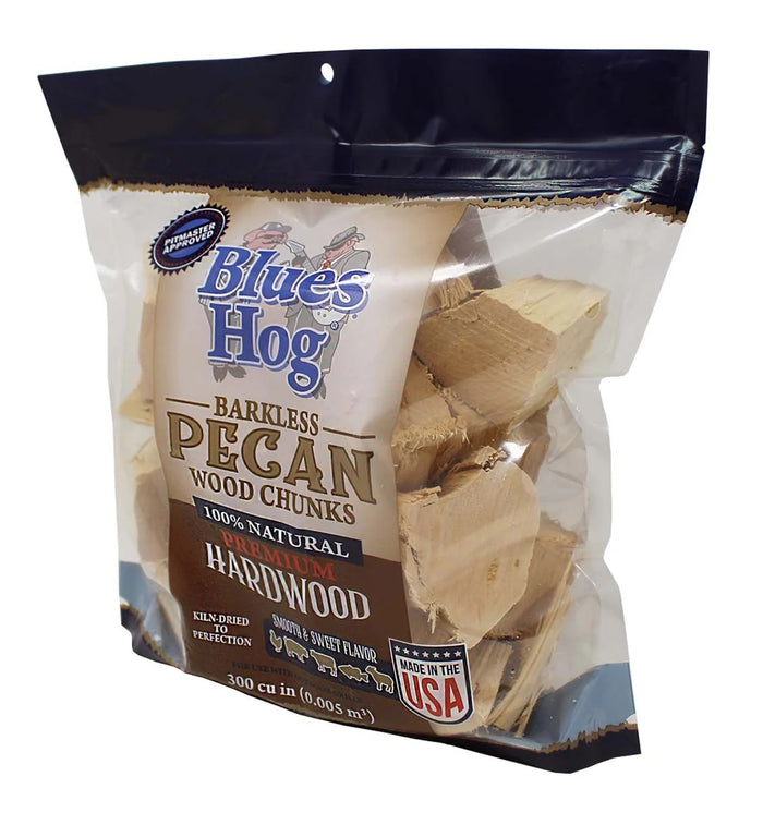 Blues Hog BBQ Wood Chunks - Barkless Pecan - 4.9l(300 cu in)