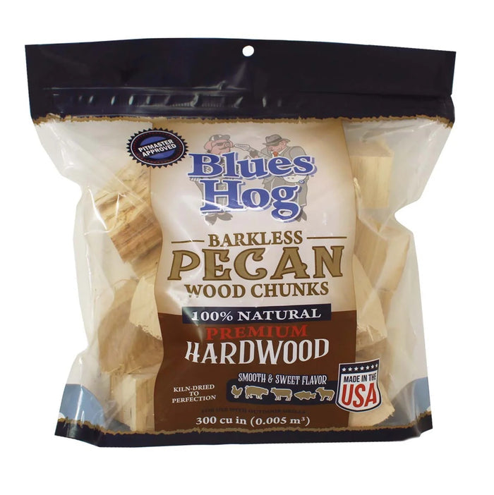 Blues Hog BBQ Wood Chunks - Barkless Pecan - 4.9l(300 cu in)
