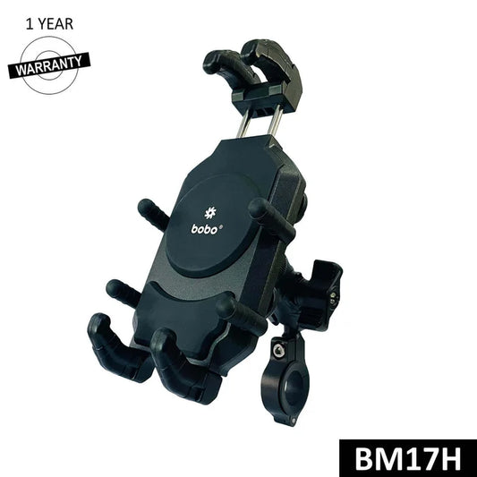 BOBO BM17H bike phone holder
BOBO BM17H motorcycle phone holder with secure handlebar mount and adjustable phone grip.