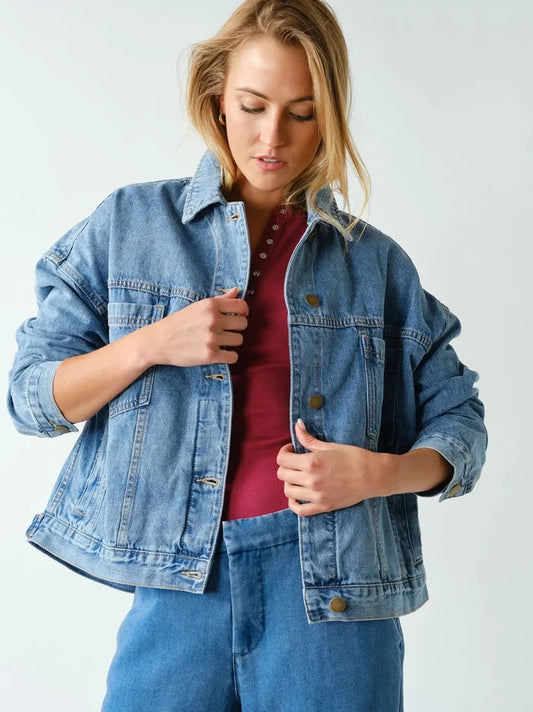 Boxy Denim Trucker Jacket