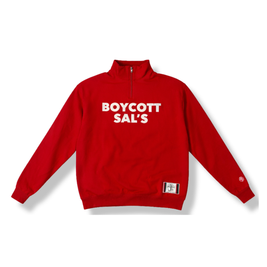 Boycott Sal’s Quarter Zip Sweatshirt – Official Spike Lee 40 Acres Apparel
