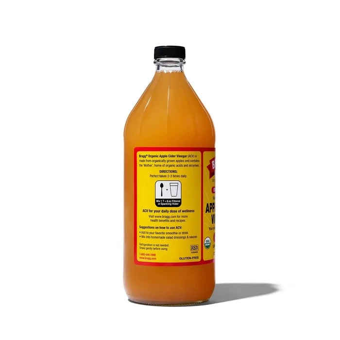 Braggs Organic Raw Apple Cider Vinegar With The Mother 946ml
