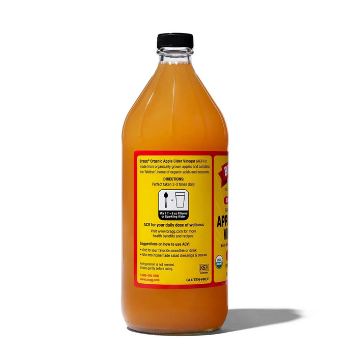Braggs Organic Raw Apple Cider Vinegar With The Mother 946ml