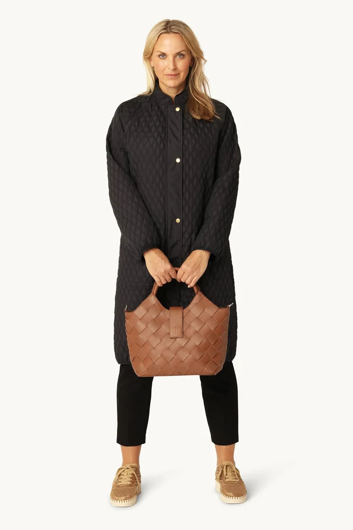 Braided Handbag 250 - Cognac