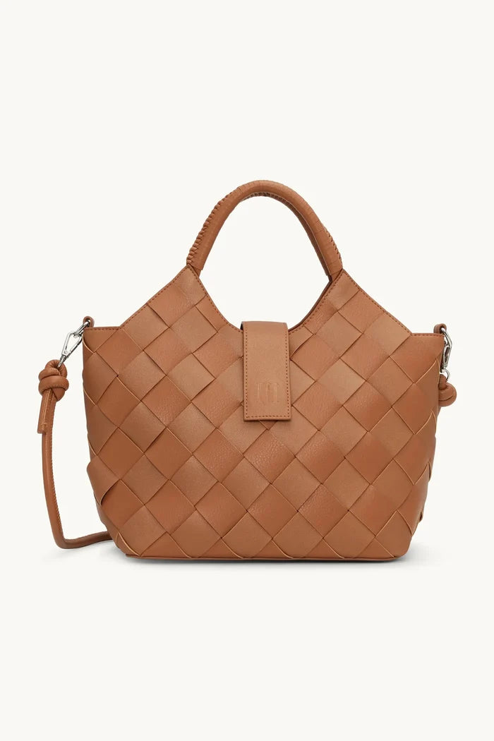 Braided Handbag 250 - Cognac