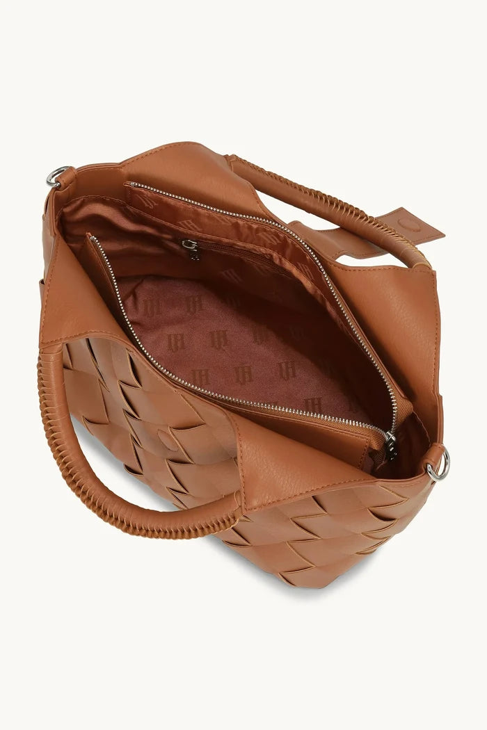 Braided Handbag 250 - Cognac