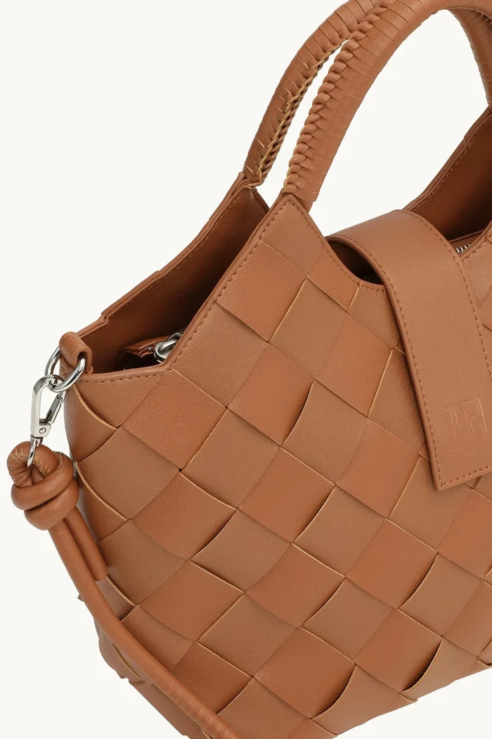 Braided Handbag 250 - Cognac