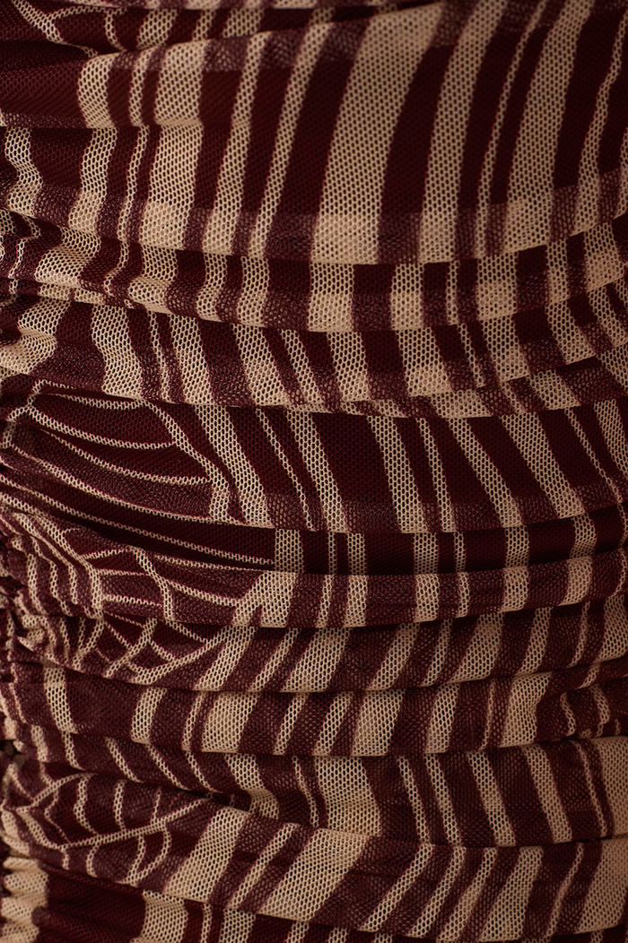 Brown Som Sleeveless Ruched Maxi Dress_7