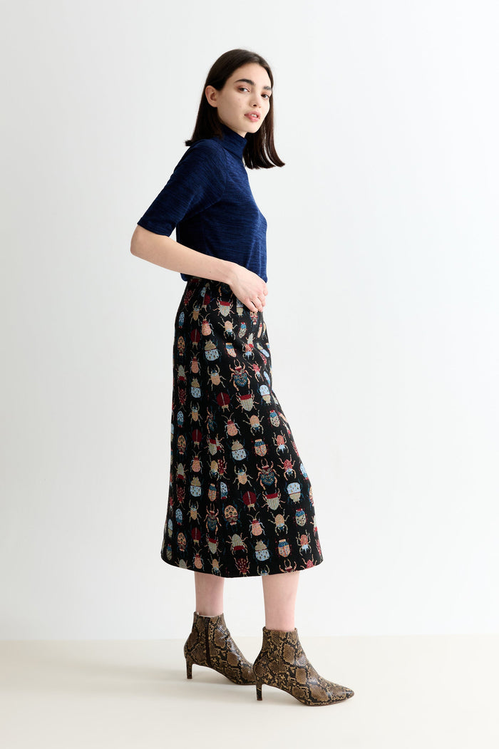 Buffy Beetlejuice Jacquard Midi Skirt – Multicoloured - Bascora