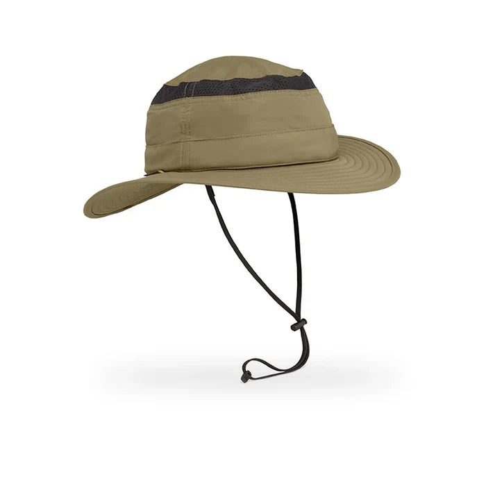 כובע שמש BUG FREE CRUISER 1733 חאקי, רשת נגד חרקים סגורה בתוך הכובע