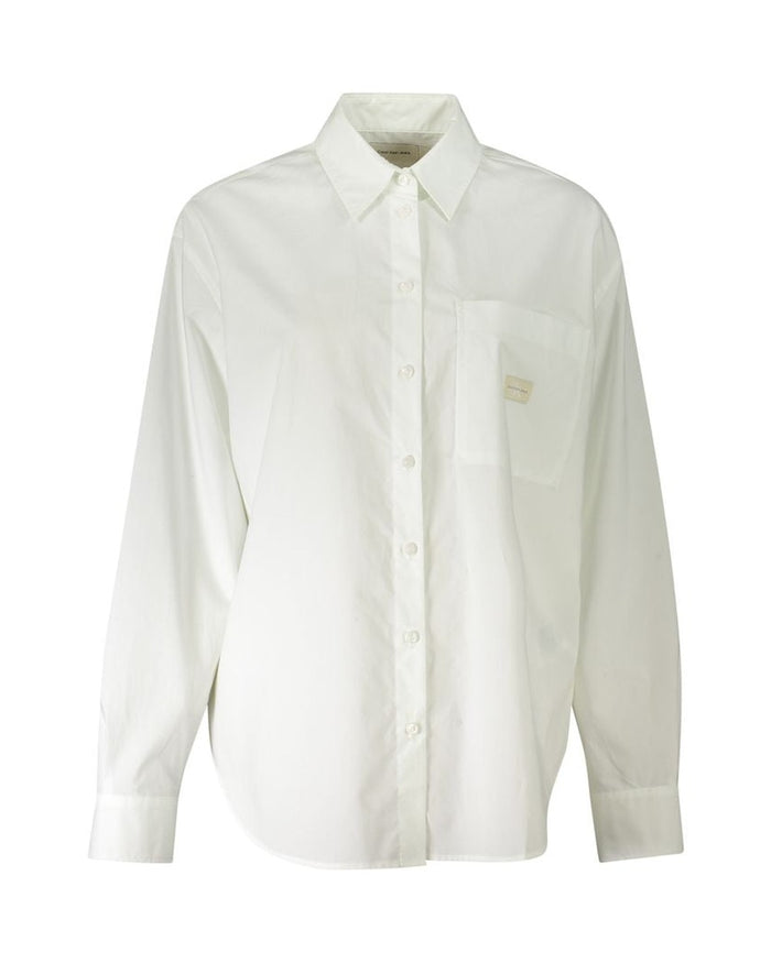 Calvin Klein Bianco Cotton Woman Shirt
