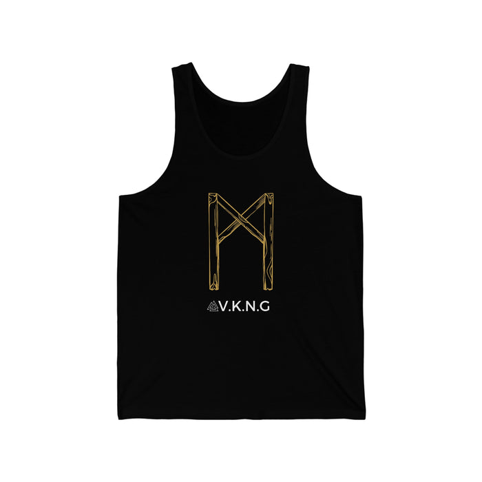 Printify Tank Top Mannaz Rune V.K.N.G™ Tank top