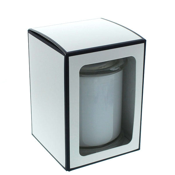 Candela Metro - KNOB Lid - Gift Box - Large - WHITE/BLACK - WINDOW