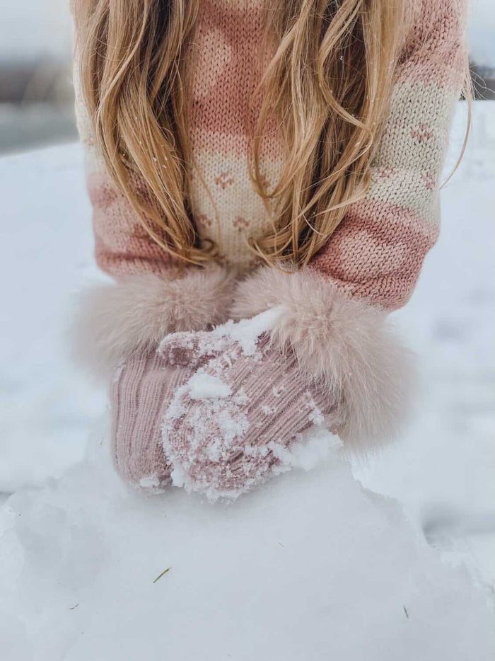 Cashmere Latte Mittens - Petite Maison Kids