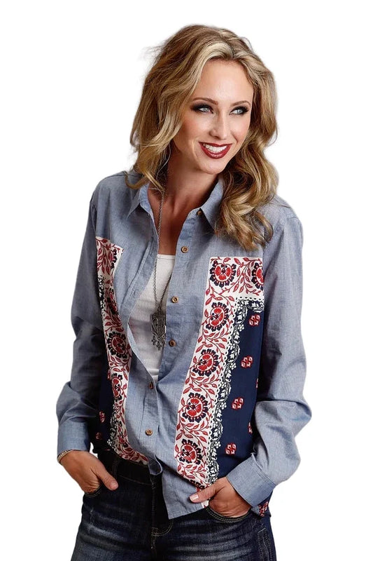 Chambray Bandana Shirt by Stetson