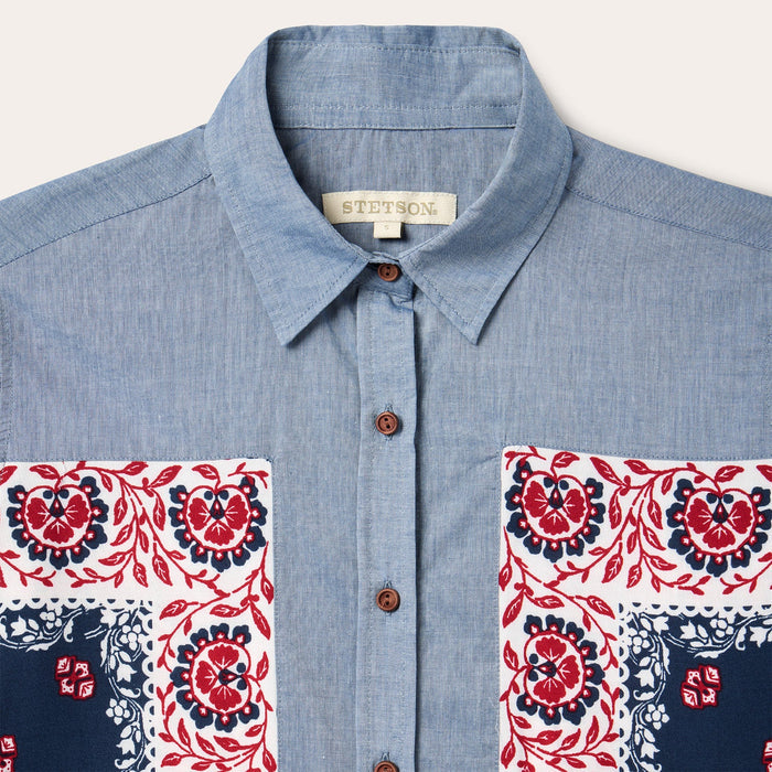 Chambray Bandana Shirt by Stetson